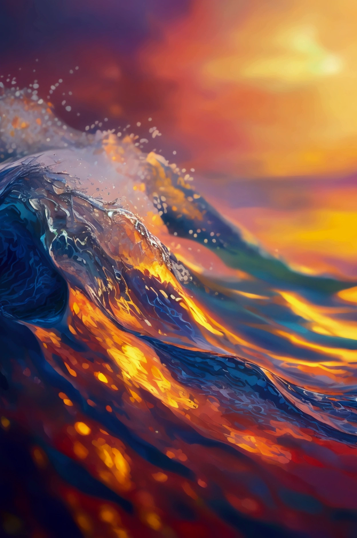 abstract background with waves