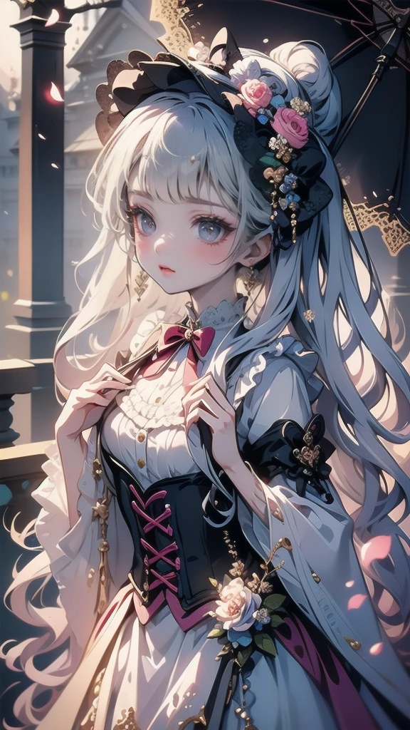 Standing in the grave、Hair flow、 ((highest quality、masterpiece、8k、Best image quality、Ultra-high resolution、Award-winning works)、(Accurate anatomy:1.1)、(Look at me and smile:1.1)、Shining fair skin with Ultra-high resolution、The most detailed face、Ultra-high resolution detailed face、Ultra-high resolutionの髪の毛、(Ultra-high resolution eye:1.1)、Beautiful face drawn in every detail、Cheerful clown costume, Chest to chest, Strange atmosphere, Ghosts flow, Dark Light, At the cemetery, Heavy makeup