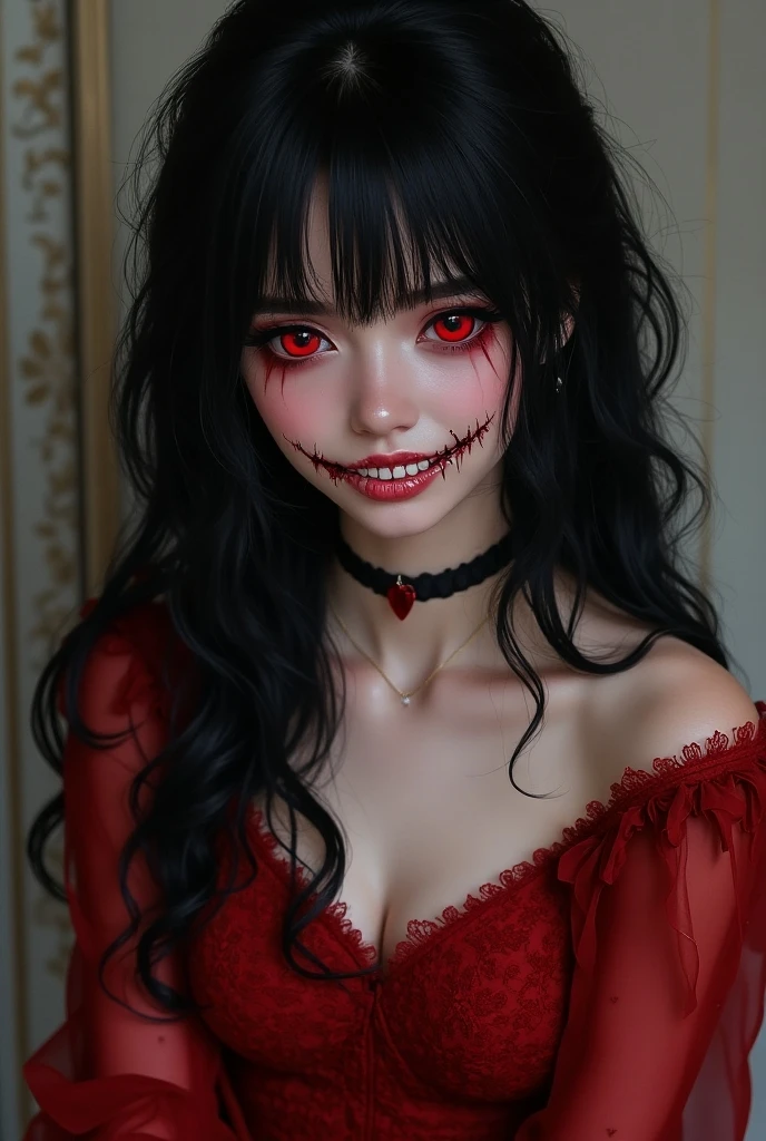 three girls with long black hair and white flowers in her hair, heshan_smile, extremely detailed, dynamic angle, cowboyshot, the most beautiful form of chaos, elegant, a brutalist designed, vivid colours, romanticism,masterpiece, best quality, <lora:heshan_V1:0.9>