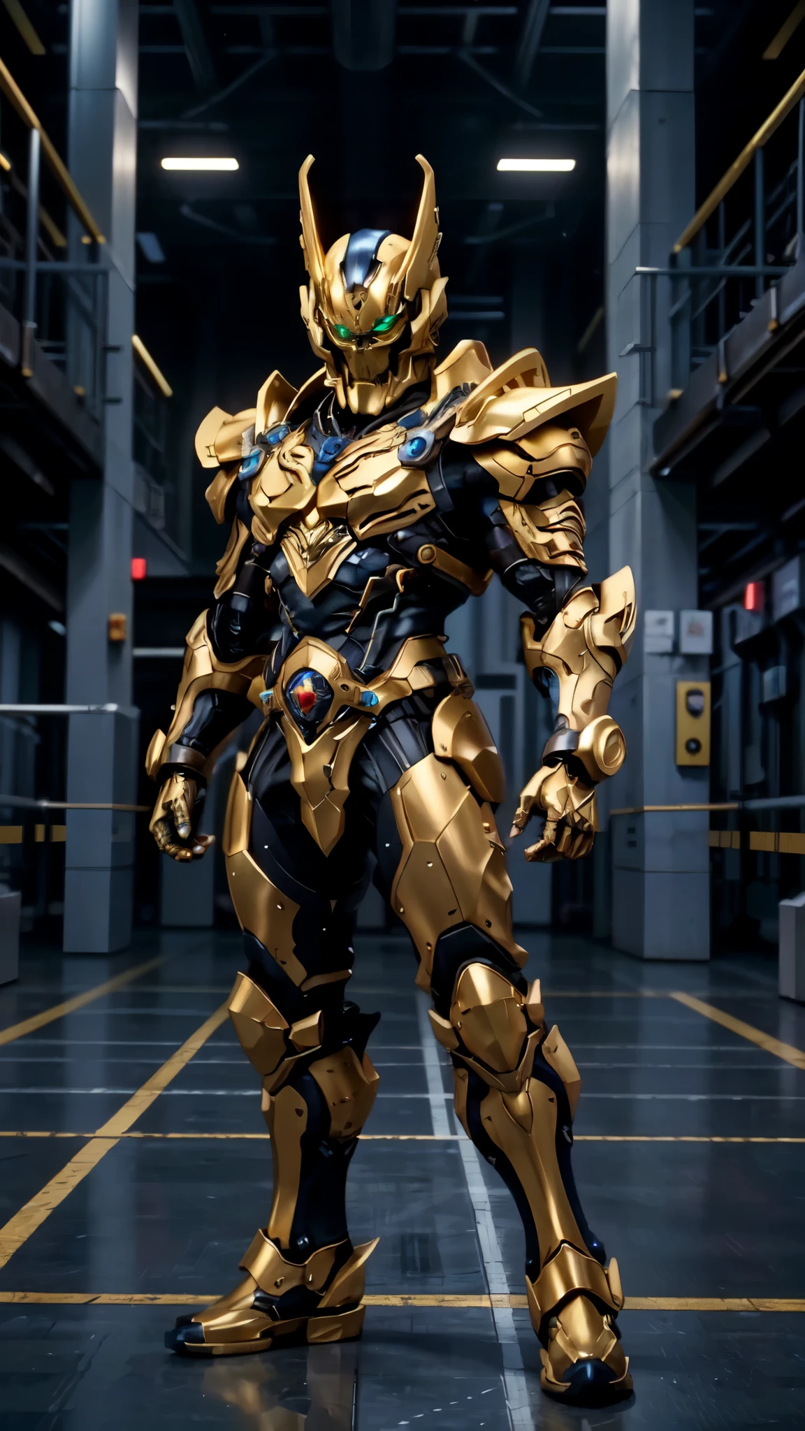 (masterpiece:1.5, best quality:1.5, extremely delicate:1.5), ((male:1.5)), a man wearing a full-face helmet, green eyes, fantasy-style high-tech biomimetic armored combat suit, (a composite layered chest armor), the design balances heavy with agility, fully enclosed shoulder guards, matching arm and leg guards, a belt of gemstone, (the color scheme is primarily White with Blue and Red accents, Organic Biotech, Concept Inspired by Skull, glowing eyes, armor glows, stand of a futuristic sci-fi city), this character embodies a finely crafted fantasy-style armored hero in anime style, exquisite and mature art style, metallic, high definition, highres, ultra-detailed, ultra-fine painting, professional, perfect body proportions, golden ratio, anatomically correct, symmetrical face, extremely detailed eyes and face, high quality eyes, creativity, RAW photo, UHD, 32k, Natural light, cinematic lighting, masterpiece-anatomy-perfect