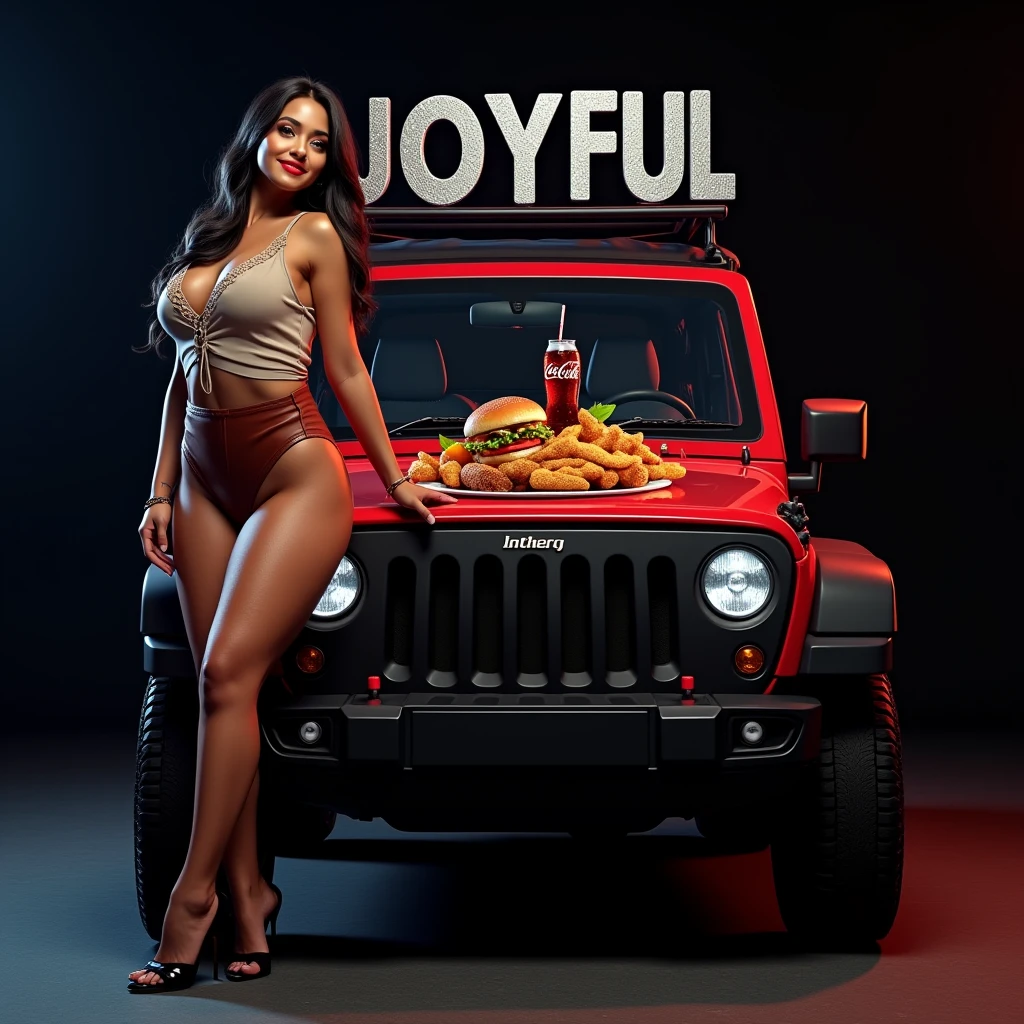 hyperrealism, (photorealistic:1.2), (film grain:1.3), masterpiece, best quality, perfect detail, cinematic lighting, professional photo, realistic photo, raw photo, Marvel style, obese Spider Gwen, with a can  Coca-Cola, against the background of fast food, McDonald's