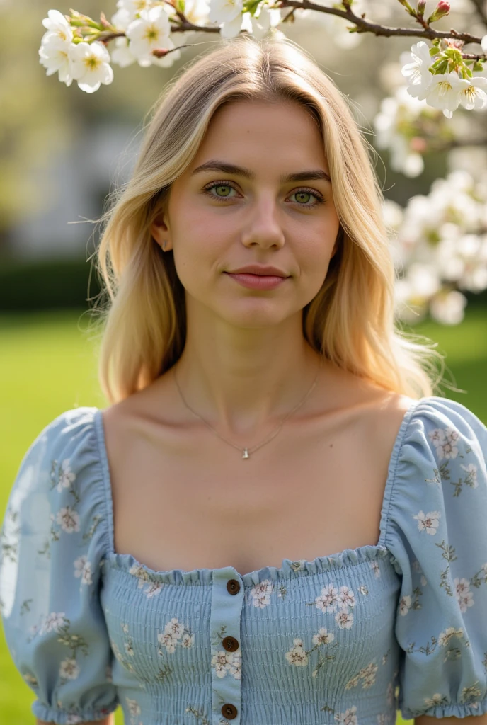 Realistic photo of a beautiful chl03t0y woman,1girl, solo, looking at viewer, smile, (((blonde hair))), dress, jewelry, outdoors, necklace, nail polish, high heels, hand on hip, blue dress, grass, realistic, photo background, soft lighting, professional Photography, Photorealistic, detailed, RAW, analog, sharp focus, 8k, HD, DSLR, high quality, Fujifilm XT3, film grain, award winning, masterpiece<lora:chl03t0y:1.0>