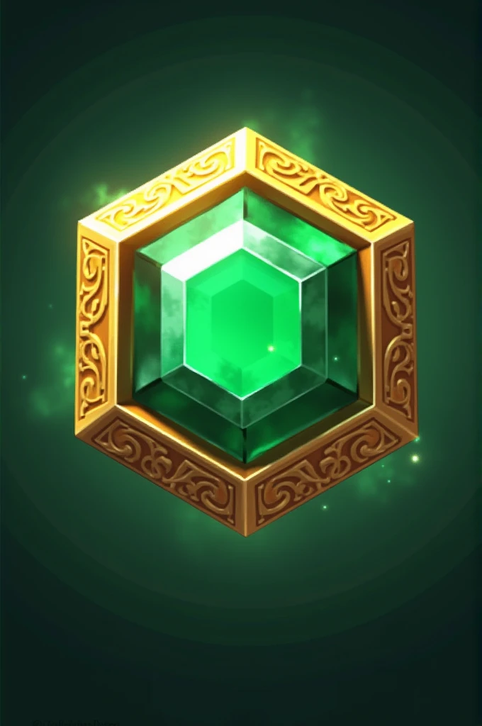 Minecraft emerald VIP badge 