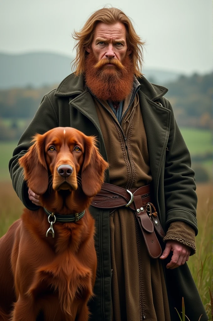A red-haired man and a brown-haired man with antlers.