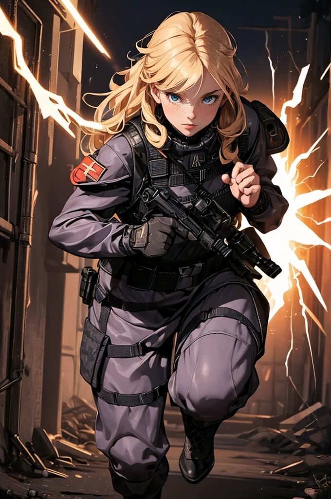 ((((1woman)))),(((((fullbody image))))),(((((soldier clothes))))),running to battle,(((((thunderpowers))))),(((((lighningpower))))),(((((muscular body))))),aesir goddess,blonde ,blue eyes , muscular body,(((military))),(((military clothes))),muscular body,muscular arms,power on hands, 1 female soldier,muscular warrior woman,full body portrait,running in battle,electricity lightning powers,powerful thunderstorm powers,highly detailed,4k, 8k, photorealistic, cinematic lighting, dramatic pose, high contrast, dynamic action, digital art,aesir goddess,blonde,blue eyes,muscular body,military,military clothes,muscular arms,power on hands,(best quality,4k,8k,highres,masterpiece:1.2),ultra-detailed,(realistic,photorealistic,photo-realistic:1.37),concept art,dramatic lighting,cinematic composition,vivid colors,chiaroscuro
