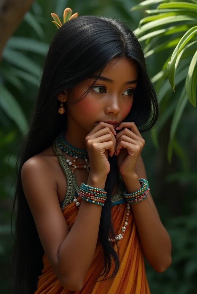 ((masterpiece)), ((Best quality)), ((highres)), ((Extreme detail CG Unity 8K wallpaper)), little Anunaki girl, (()), ((childlike figure)), beautiful face, black eyes, freckles, beautiful lips, Neck and upper body tattooed with symbols, black hair french braids, nose ring, ((skinny body)), naked, small nipples, Small breasts, ((vagina with little black hair)), lies on an altar, ((lies on the back and opens the legs)), Labia are visible, Background ecclesiastical, Nuns in the background