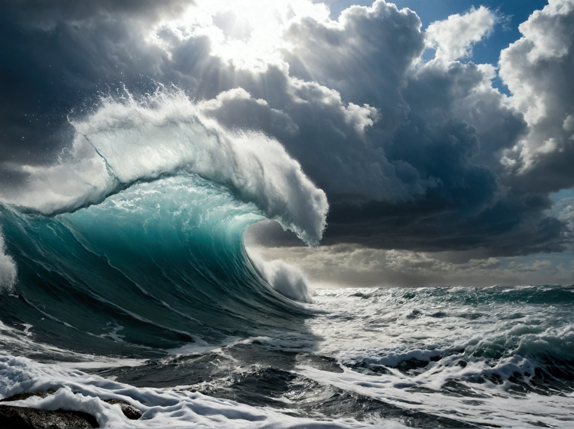 beautiful high ocean waves,dramatic waves,crashing waves,powerful waves,massive waves,large waves,turbulent waves,swirling waves,foamy waves,splashing waves,ocean seascape,seascape,seascape photography,realistic,photorealistic,photo-realistic:1.37,(best quality,4k,8k,highres,masterpiece:1.2),ultra-detailed,(realistic,photorealistic,photo-realistic:1.37),dramatic lighting,cinematic lighting,moody lighting,stormy sky,overcast sky,dramatic sky,cloudy sky