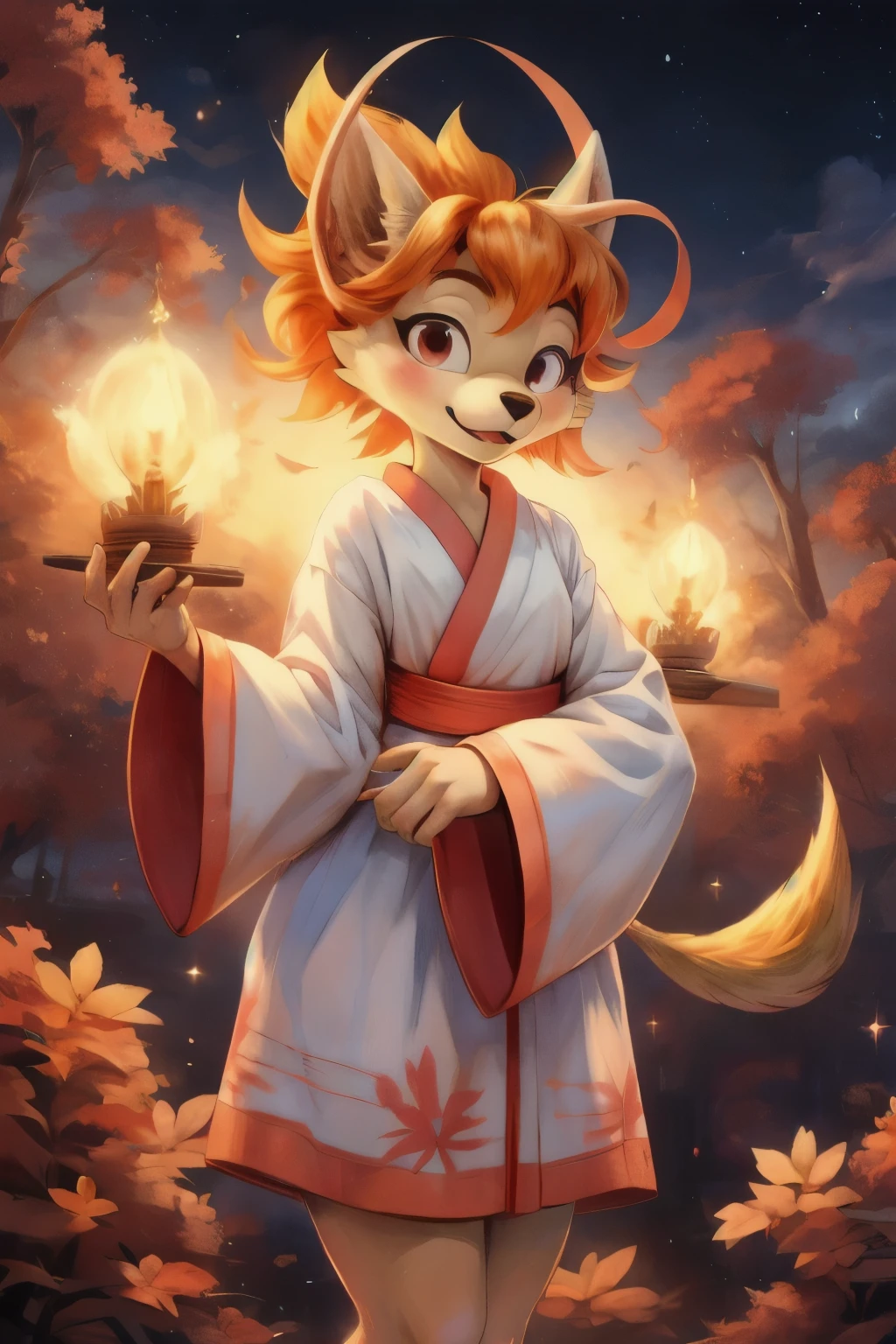 ketsukaneceroba ,  Long sleeves , Tinker bell, furry, kimono