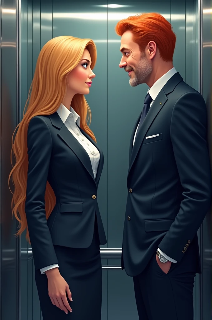 JJessicaMcCarney,short blonde hair, glasses, jewelry, earrings, necklace,cleavage, suit jacket, looking at viewer, portrait, extreme detail, masterpiece, grey pencil skirt, wide hips, thick thighs, small black high heels, 1man, tall man is sucking her breasts, exposed breast
