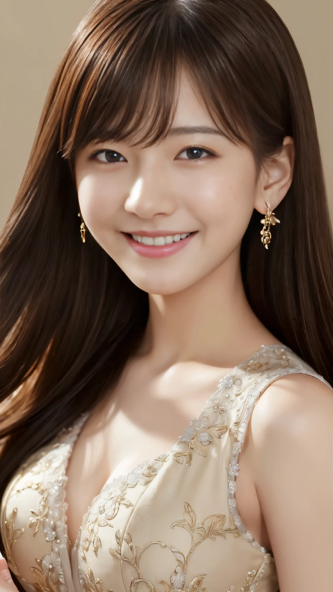 (((( Best Quality))))、(((Super exquisite CG16K wallpaper)))、(((masterpiece)))、(((Super detailed)))、((( Very Detailed )))、1people'Miss、Mature Miss、25 years old Miss、((Italian face))、(( Very Beautiful Face ))、((Laura Antonelli:1.5))、((Soft wavy semi-long hair:1.3))、( Shiny Hair)、Bangs covering eyebrows、(( English field snow :1.3))、 Beautiful Tight Eyes 、 brown eyes 、eyebrows raised、High nose、Small nostril、Small Mouth、 attractive lips 、 mouth slightly open 、Beautiful breasts、 C Cup Size Breasts 、Cutting、Full body photo、Perfect proportions、 perfect anatomy、perfect combination、delicate shadow、beautiful natural light、Beautiful details glow、Boundary depth writing、(((High chroma)))、((([Reality:1.9)))、((Bright:1.4))、(( Beautiful Skin ))、((skin texture))、(([ Reality Skin Feel))、((( Cowboy Shooter:1.5)))、((View from the front:1.5))、((Smile:1.4))、(eyes looking at me)、Bright sunlight、(((garden:1.3)))、(standing posture:1.5)、((( Navy Blue Lace Jumpsuit:1.5)))、
Maintain Smile