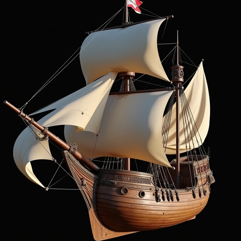 caravel/Barco dos Portugueses/ image without background 