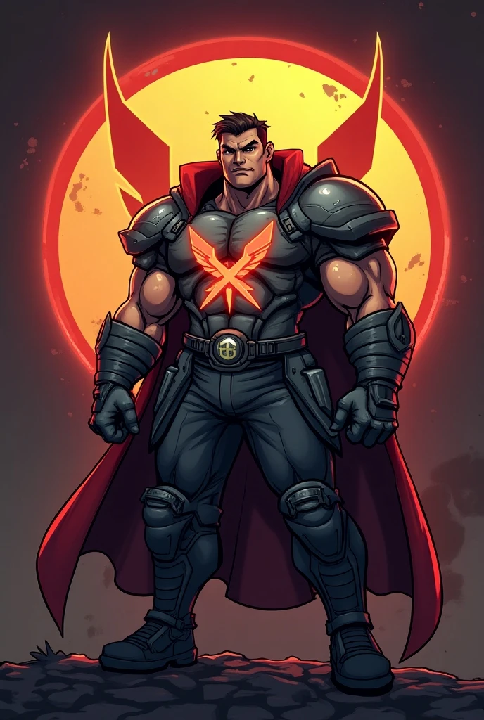 mature male, red glowing eyes, side cut, beard, angry, rampaging, hammer, armor, heroic, angry, open mouth, night, detailed, masterpiece, absurdres, best quality, dark, flat colors <lora:clayMann-000012:0.75>