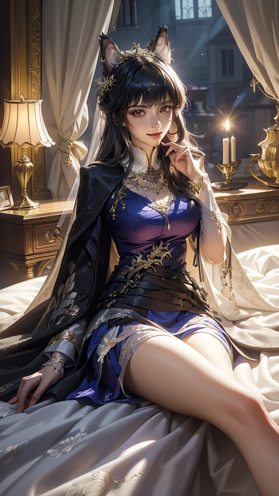 Beautuful Women,stocklings,long leges,ancient wind,Lie down in bed,shy,hair dressing