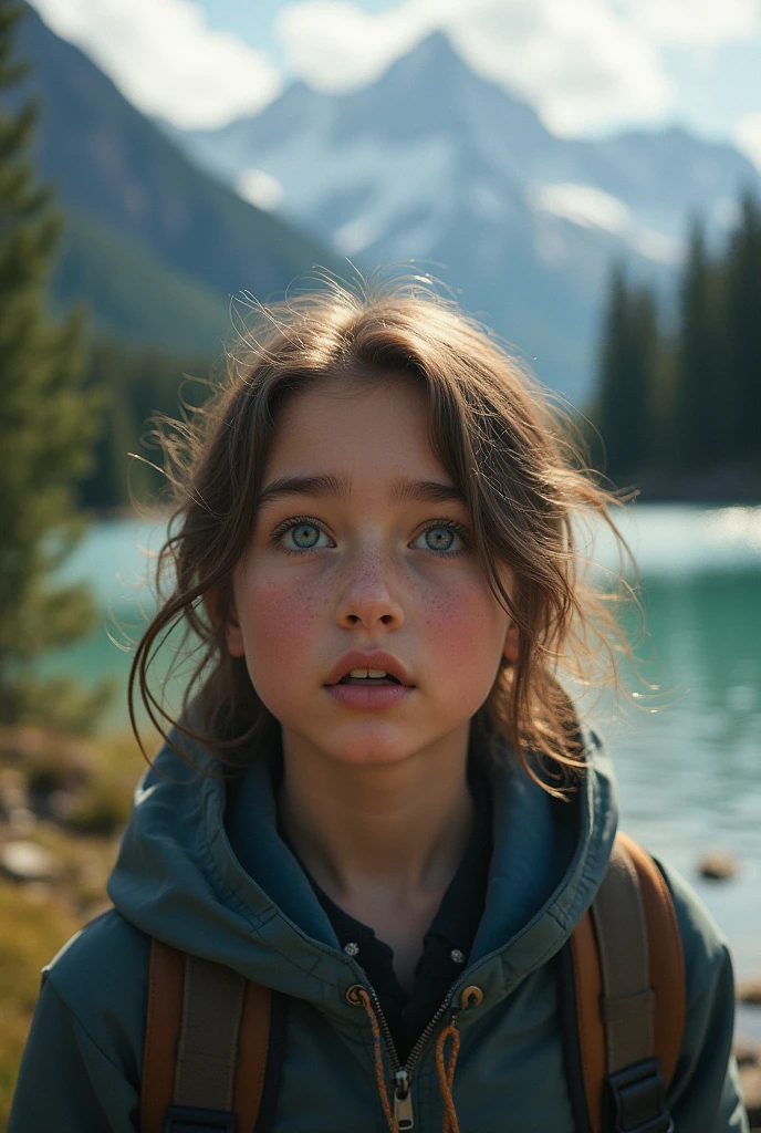 Greta Thunberg ((upper body selfie, angry, yelling, crying)), no shirt, masterpiece, best quality, ultra-detailed, solo, outdoors, (night), mountains, nature, (stars, moon) angry, screaming, forest, rocks, river, wood, smoke, shadows, contrast, clear sky, analog style (look at viewer:1.2) (skin texture) (film grain:1.3), (warm hue, warm tone) :1.2), close up, cinematic light, sidelighting, ultra high res, best shadow, RAW, upper body,
kodak vision 3,