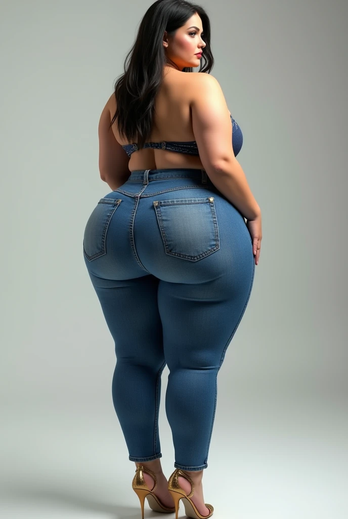 Madhubala bollywood beautiful actress sexy curvy plus size huge figure woman in a SHEIN LUNE Heart-Shaped Dog Round Neck Short Sleeve Crop Top, Casual Color: Dusty Blue , stylish front facing standing position, full body view, full body shot, head to toe view, Head Jewelry for wedding, thick thighs, busty, , full body shot, round belly, full body view, full body shot, thick body, head to toe view, Colosseum, Rome, Italy: Historic amphitheater with ancient Roman ambiance.

