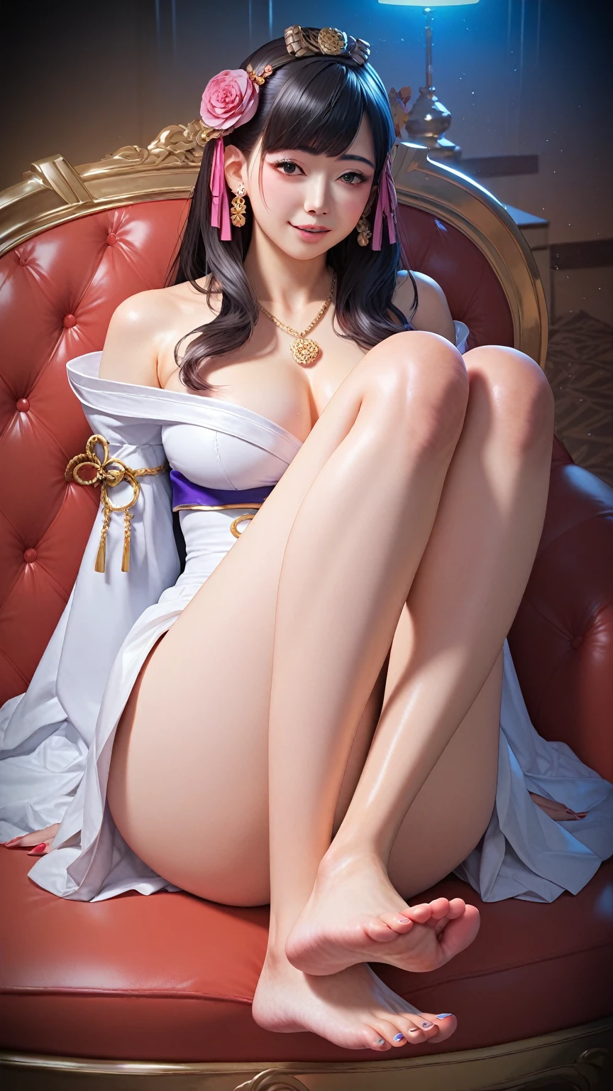 a close up of a woman sitting on a chair in a room, japanese goddess, japanese model, young sensual gravure idol, beautiful asian girl, of a youthful japanese beauty, young pretty gravure idol, beautiful asian woman, korean woman, gorgeous young korean woman, realistic young gravure idol, asian women, beautiful south korean woman, beautiful young korean woman、Greek Soles