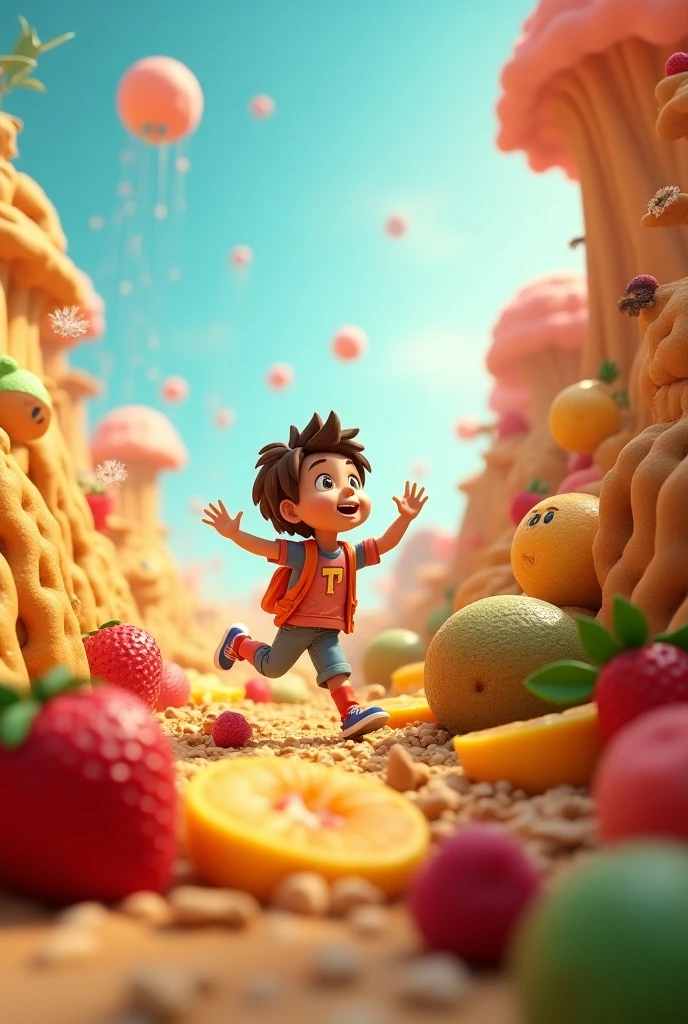 Tide play IP image, cute children, futuristic sense of technology