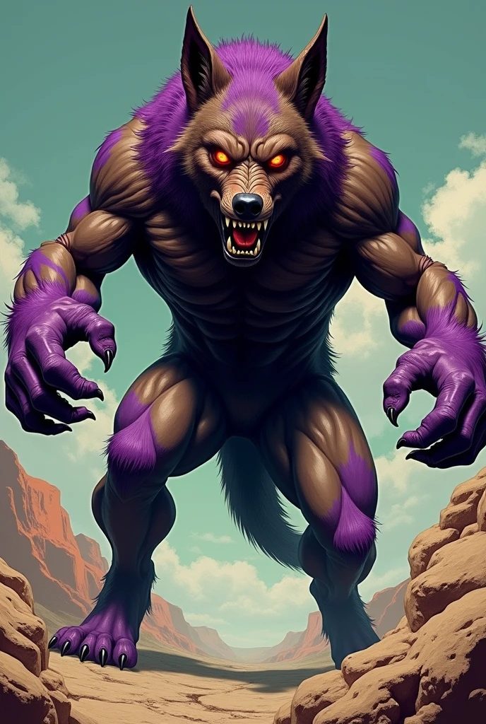 Purple Wolverine Waving