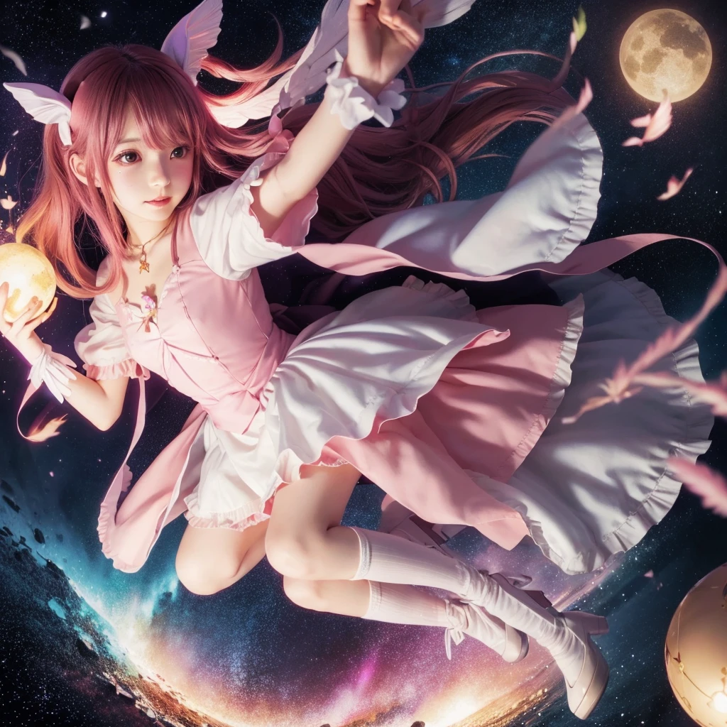 魔法少女まどか☆マギカ』This is an illustration of a magical girl inspired by Madoka Kaname。
