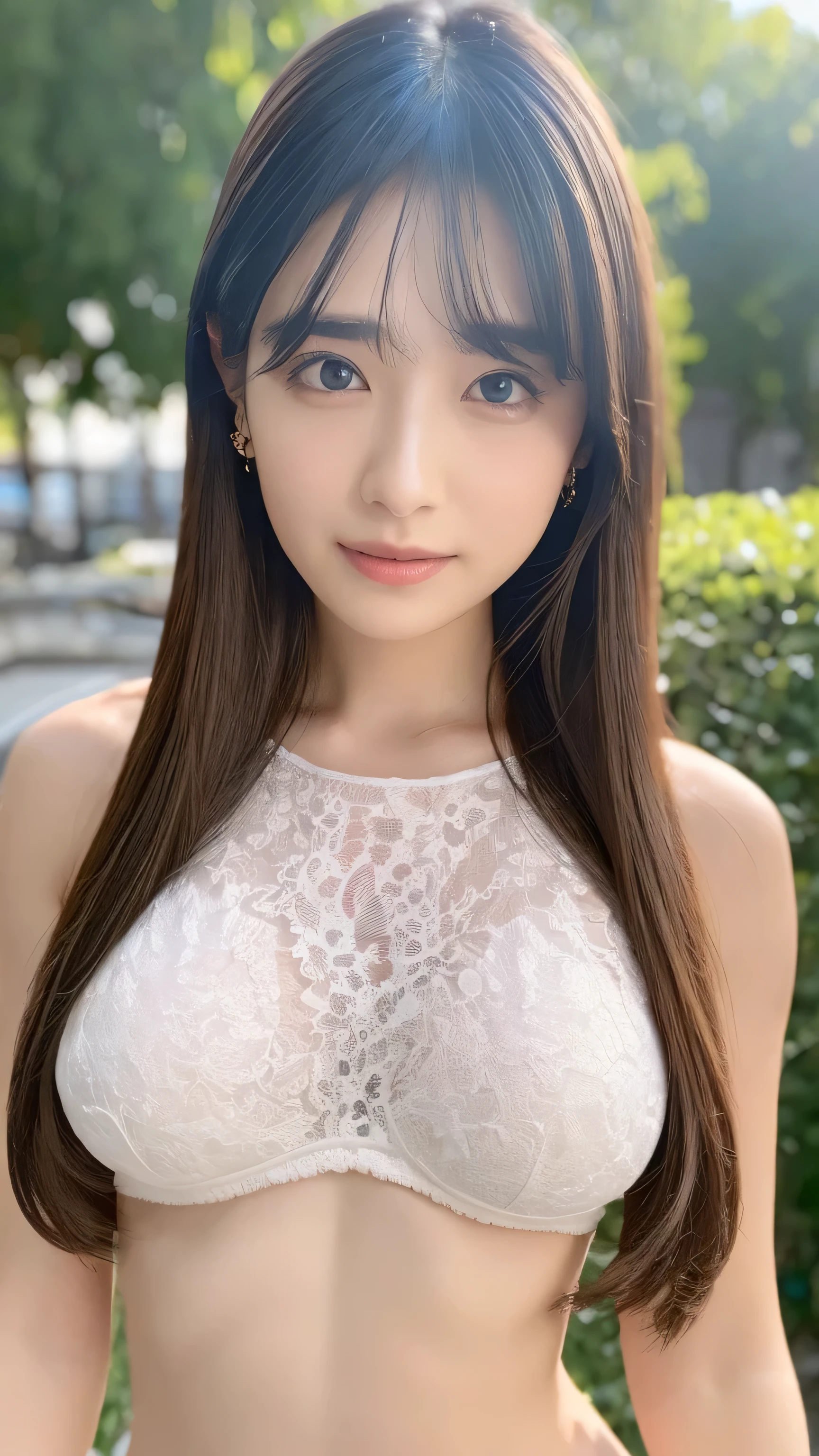 (  detailed description  )、((top-quality、8k、​masterpiece:1.3))、  1 girl 、 Beautiful woman with flat abs and big breasts:1.3、  full body esbian  、(Long Hair、Colossal :1.2)、  tank top  :1.2、super delicate face、Delicat eyes、double eyelid、smile、Home、Random color clothes