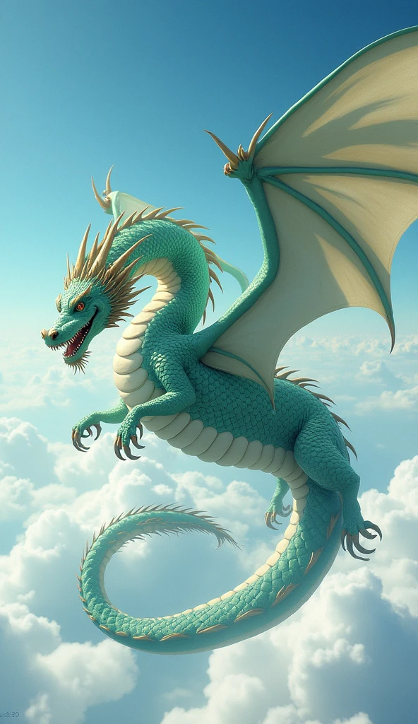 eastern dragon flying in the sky, clouds,
vibrant colors, colorful art style,
soft lighting, soft shadows, detailed textures, dynamic lighting,
nice hands, perfect hands,
<lyco:GoodHands-beta2:1.0>
<lora:add_detail:1>