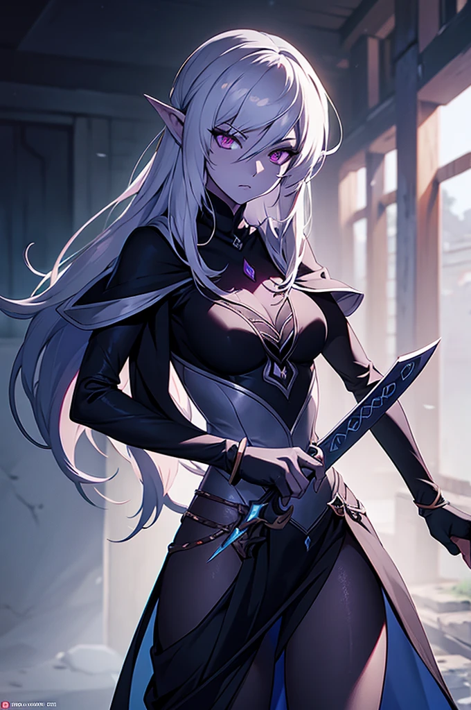 female drow swordsman