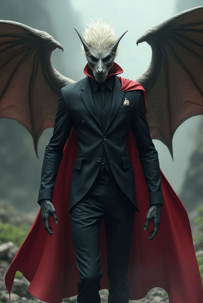 a charismatic man in the middle of the crowd and a demon talking in his ear