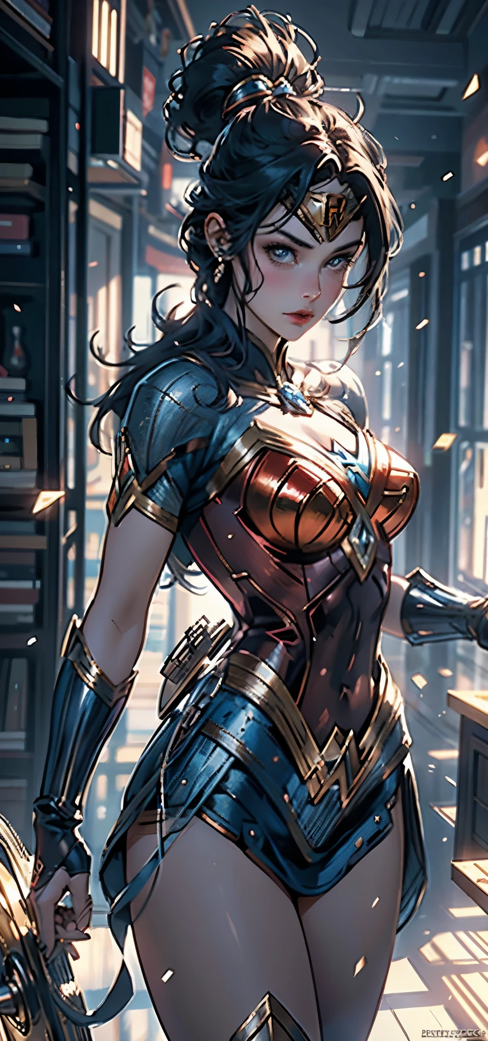 wonder women, photore, Soft and soft lighting, smooth detailed, octanerender, ArtStation Trends, hyper-high detail, Ultra photo realsisim, cinematic ligh,16k,Cowboy Spring