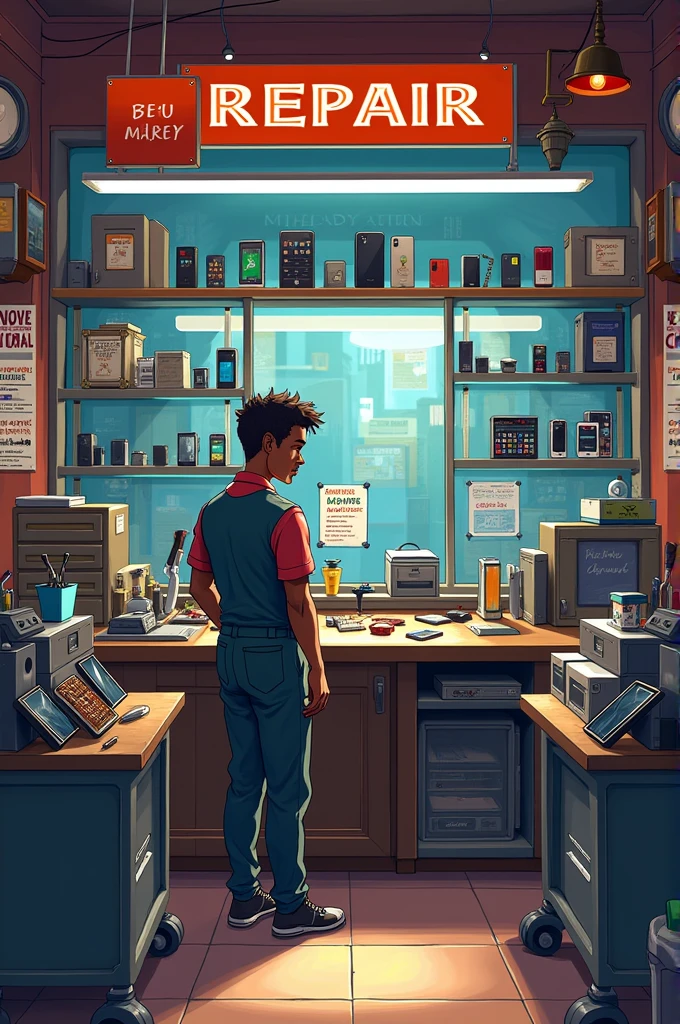 marker painting, retail store, clothes in the window, jeans and jacket, <lora:2700marker:1>, cityscape, futuristic , isometric
