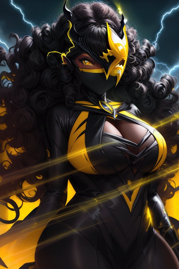 Character sheet list, concept arts, neon, multiple poses and expressions, short stature, knee length portrait, insect girl, dark black skin, black skin, smooth chitinous skin, ((dividing lines on skin)), long black hair, (long messy hair) , yellow eyes, many eyes, articulated body, dark modernistic landscapes in pale green and gray steel lights, highly detailed art, many details
