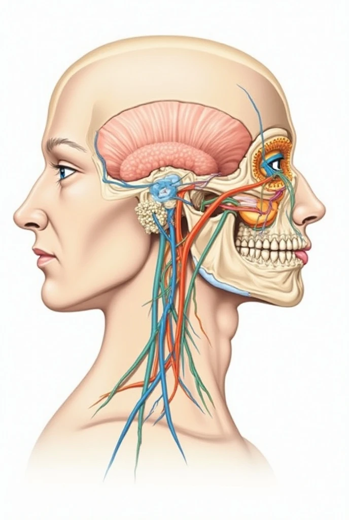 a highly detailed and anatomically accurate image of a human brain. The image should showcase the brain's complex structure with its numerous folds, crevices, and regions. The color palette should be realistic with shades of gray, white, and soft red to indicate different tissues and blood vessels. Highlight the cerebral cortex, showcasing its folded nature, and emphasize the division into two hemispheres. Include the cerebellum at the lower back part of the brain and the brainstem connecting to the spinal cord. The image should be rendered in a way that allows viewers to appreciate the intricate beauty and sophisticated design of the human brain. Ensure a clean, high-resolution image that can be used for educational purposes to provide a clear understanding of the brain's anatomy, detailed and in high resolution,cinematic, best quality, 16K