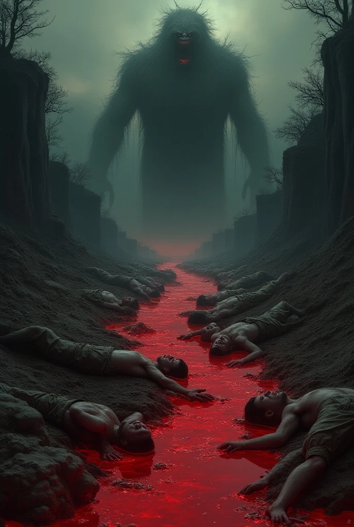 Draw me the 7th well detailed bloody forest of the divine comedy according to Dante Alighieri