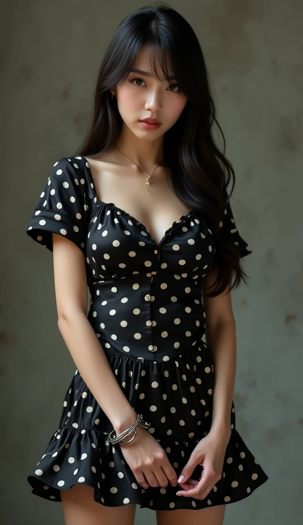 足を広げて座っている、Cow headdress、Photographed on a farm with cows、(((wearing a cow costume)))、 ((Best Quality, 8K, masterpiece :1.3)), Full body、beautiful girl with perfect figure :1.4, Slender Abs :1.1, ((Huge breasts :1.0)),Ultra-detailed face and skin