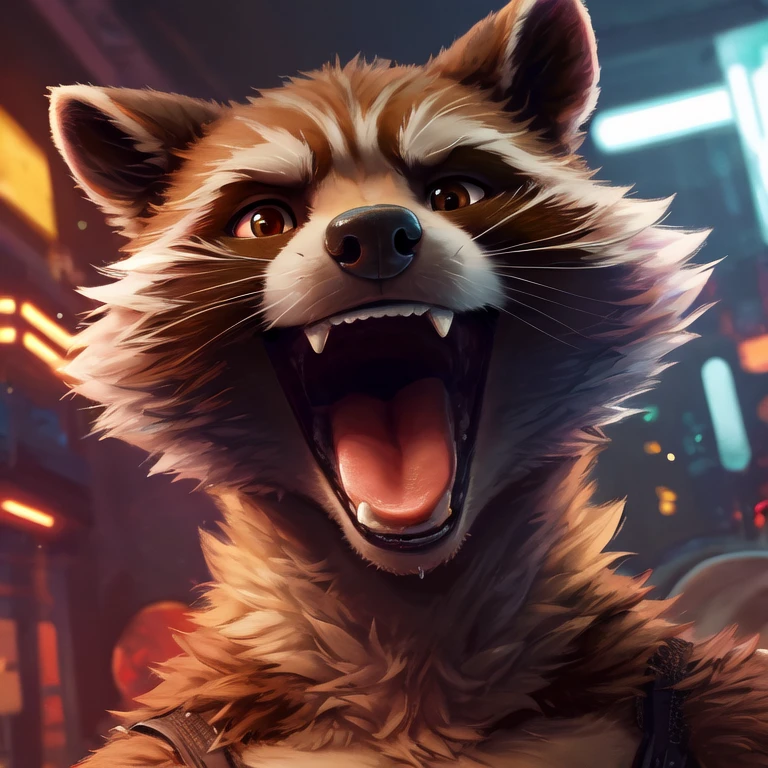 Uploaded by E621, ultra-high detailed, absurd res, RAW photo, (by thesecretcaves, by canson, by tcw), by oreocakes, by garnetto,(sharp focus:1),(rocket raccoon:1.3), furry, (fluffy fur), (neck tuft), beautiful cel shading, brown eyes, cinematic, detailed eyes, detailed irises, male focus,(handsome face:1.4), (wearing cyberpunk sci-fi goggles:1.3), (shirtless), (brown eyes:1.5), male focus, (detailed eyes), (detailed irises), (solo:1.3), ((perfect anatomy:1)), ((looking at viewer:1.5)), (smug grin), smug smile, view to viewer, perspective, finely detailed paws, mouth open tongue, (pov: looking into mouth), (looking at viewer)} ((beautiful) eyes: 1.1), (detailed eyes: 1.1), (detailed), good anatomy, detailed face, {(on bed), (mouth open very wide), (looking at viewer)}, (wide open mouth), (tons of spit and drool), (can see in mouth), (can see back of throat), (mouth focus: 1.3), (extreme close-up of mouth), (mouth yawning wide open), (light glow in back of mouth), (looming over), [background; (bedroom), (candles), (ambient lighting)] (best quality,4k,8k,highres,masterpiece:1.2), (ultra-detailed), (realistic,photorealistic,photo-realistic:1.37), nsfw, about to eat viewer, vore