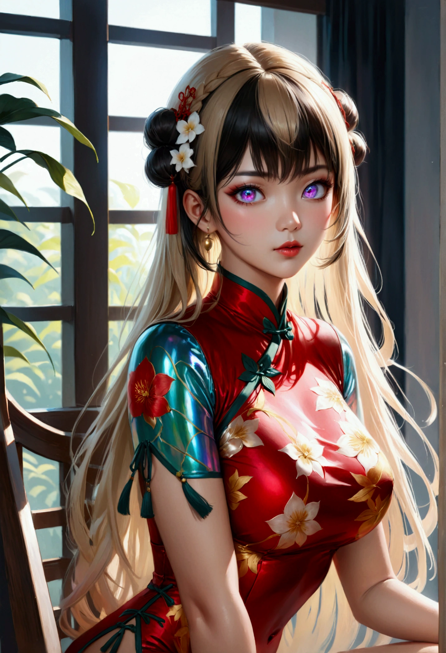 arafed woman in a blue dress with a red flower in her hair, ancient chinese princess, ancient chinese beauties, chinese princess, ancient asian dynasty princess, beautiful render of tang dynasty, a beautiful fantasy empress, chinese empress, palace , a girl in hanfu, ((a beautiful fantasy empress)), chinese woman, inspired by Lan Ying, traditional chinese