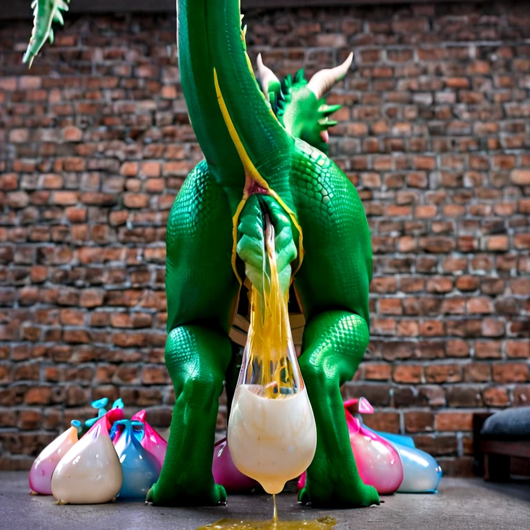 (raw, cinematic:1.2, realistic, tailless, detailed fur:1.3, fluffy:1.3, furry:1.3, feral), zPDXL2, (solo), male, ((((dragon)))), backlightning, cute, (((rear view:1.2))), standing on all fours, park, ((((hyper, equine penis, erection, pink penis, pink balls, veiny penis, huge penis, huge balls, excessive cum, anal feces, huge belly)))), ((((excessive anal feces, hyper belly))))
