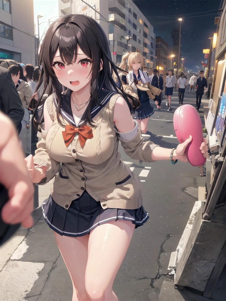 masterpiece, Highest quality, Nico_Yazawa,High resolution, 1 Girl, alone, Brown Hair, short hair, Twin tails、Purple eyes,  , , (Cleavage)、(Beautiful thighs), Carrying a red backpack, (randoseru backpack:1.2) Sweaty、Thick thighs、Highest quality、4K、One girl, 8--old,ange, cute, Grin, （Surrounded by men in the park））、、Thick thighs、Man with his penis out, Surrounding the girls、Semen from the penis、Bukkake、Bukkake、（Bukkake）With projectile、Blowjob、Lots of passersby、Ahegao、Low length、、、Handjob、School Swimsuit、、Spread your legs、(Embarrassing,blush:1.3)（Handjob）（Blowjob）Lots of passersby、A lot of ordinary people