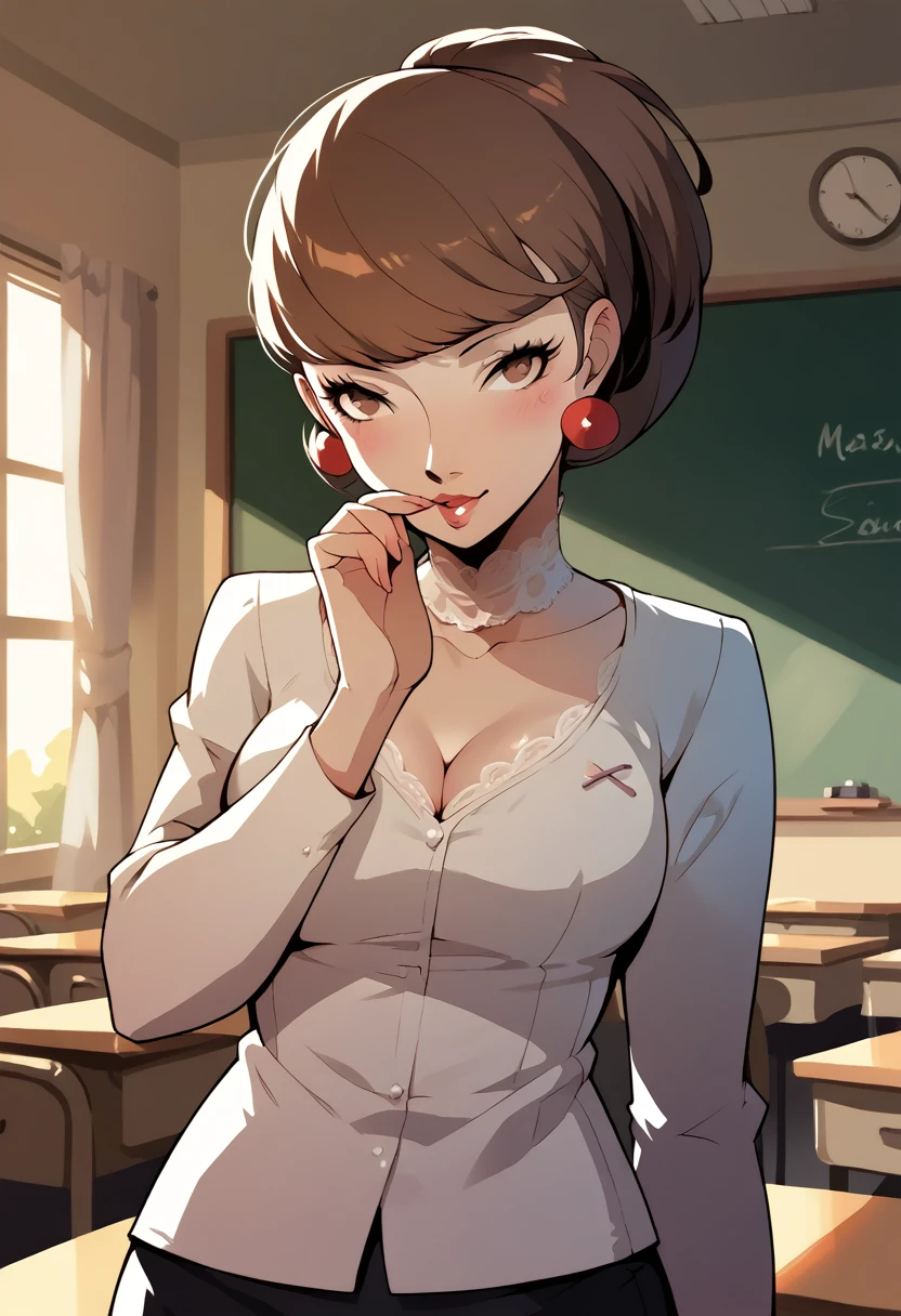 mrs terauchi, seductive,  Brown Hair ,  Teacher 