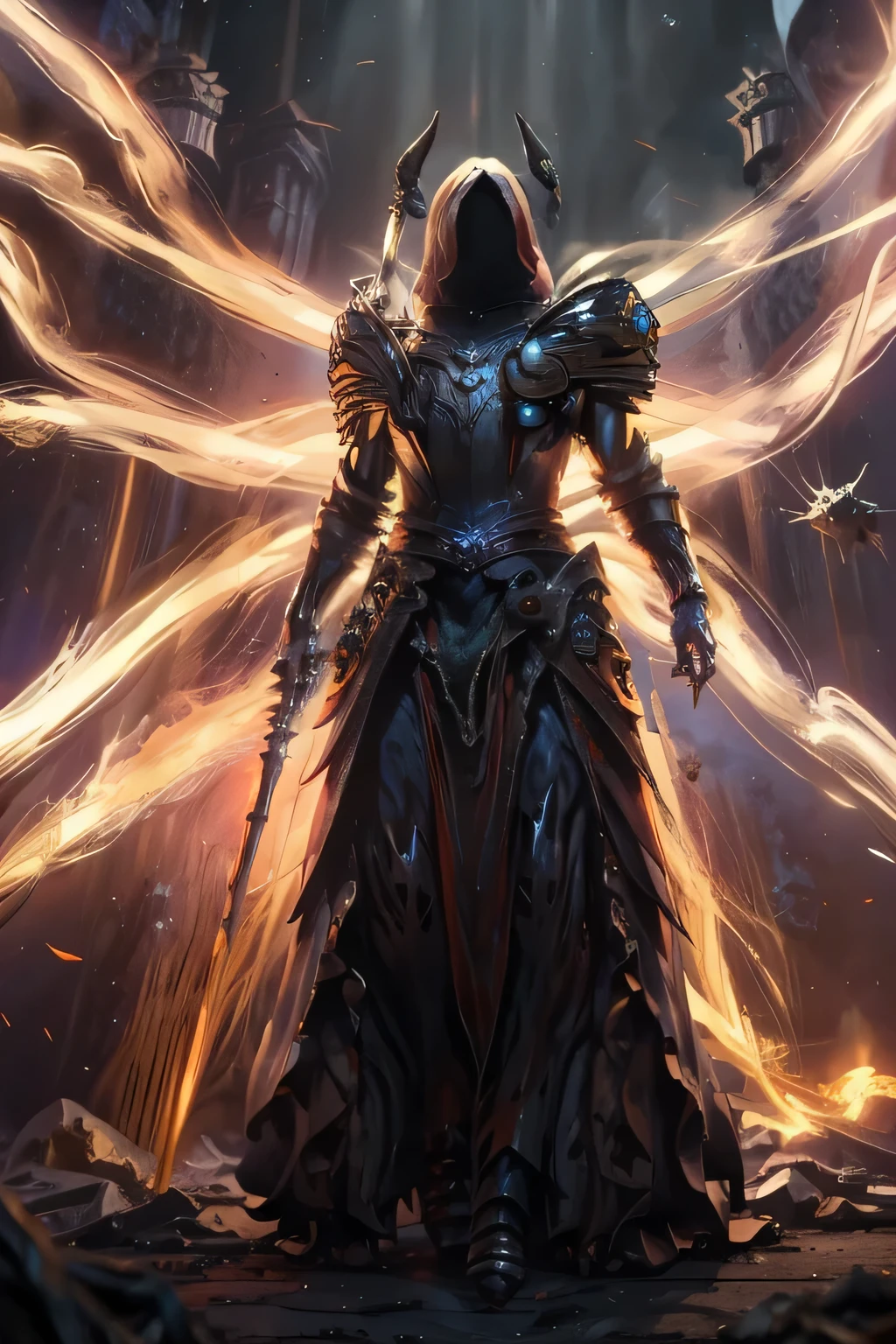 (best quality,highres,masterpiece:1.2),ultra-detailed,realistic:1.37,[stylized],(dark and vibrant colors),[fantasy],(detailed background),demon Lilith,[Lilith's fiery eyes],[Lilith's devilish horns],hugging angel Inaria,[Inaria's angelic wings],(Inaria's serene expression),[ancient ruins],(eerie atmosphere),[magical sigils],(mysterious mist),[fiery explosions],(sinister aura),[enchanted weapons],(dynamic poses),[epic battle scene],(dramatic lighting)