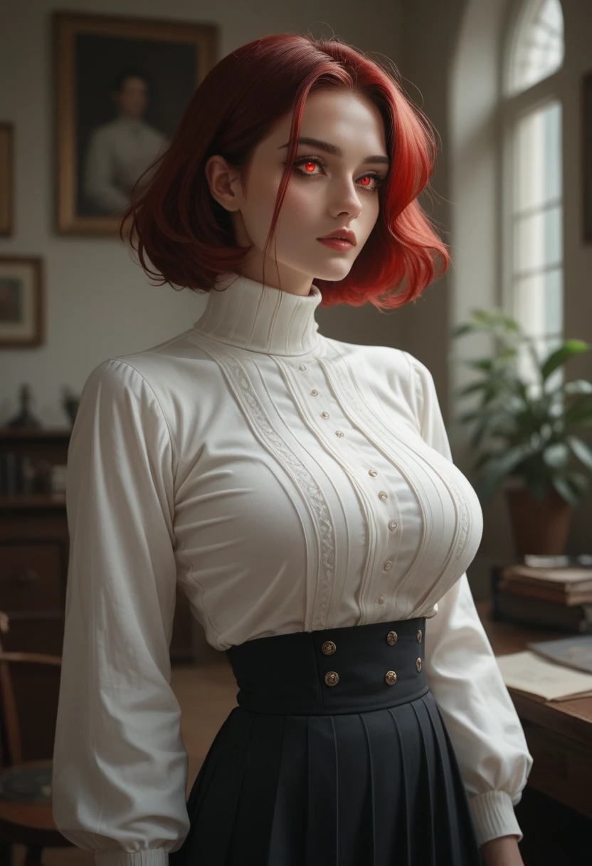 Big breasted redhead schoolgirl