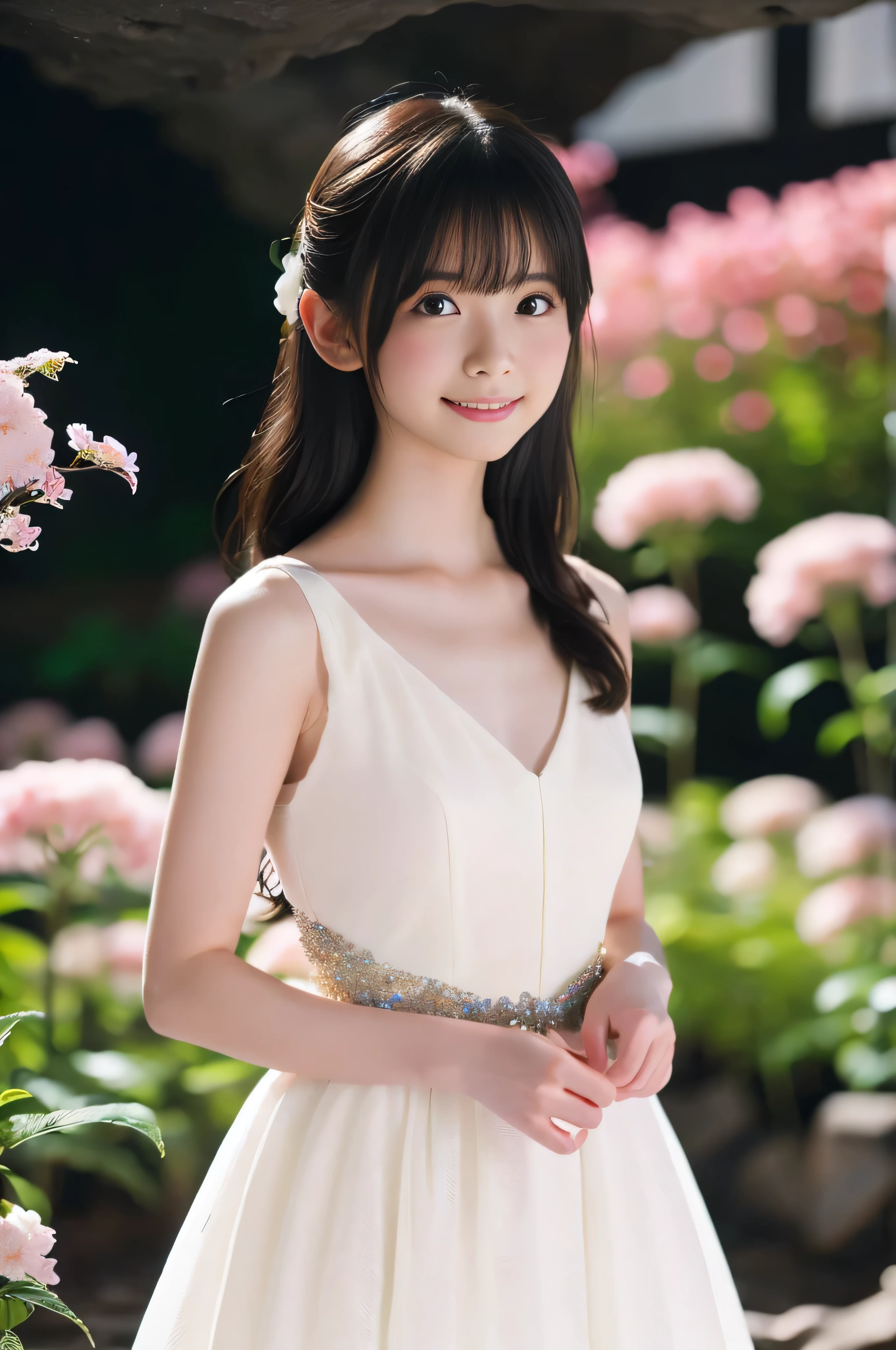((Tabletop:1.4, highest quality)), (Realistic photos:1.4),
((1 girl)), (Otherworldly beauty), (dream-like),
(超High resolution:1.2), Very delicate and beautiful, wonderful, Very detailedな CG Unity 8k 壁紙, Very detailed, High resolution,
Soft Light, Beautiful detailed girl, Very detailedな目と顔, Beautiful and detailed nose, Beautiful and detailed,
(Dressed as an ancient Greek maiden:1.3),
Cinema Lighting, Perfect Anatomy, Slender body, (Parted bangs),
(In a Scottish castle garden:1.3), (Cloudy dark background:1.3), (Thick Fog:1.3), (A ray of light shines into the flowerbed in the garden:1.3), (Outdoor), (Light and dark contrast),
Cowboy Shot, Looking at the audience, Old-fashioned smile, (wonderful美しさ)