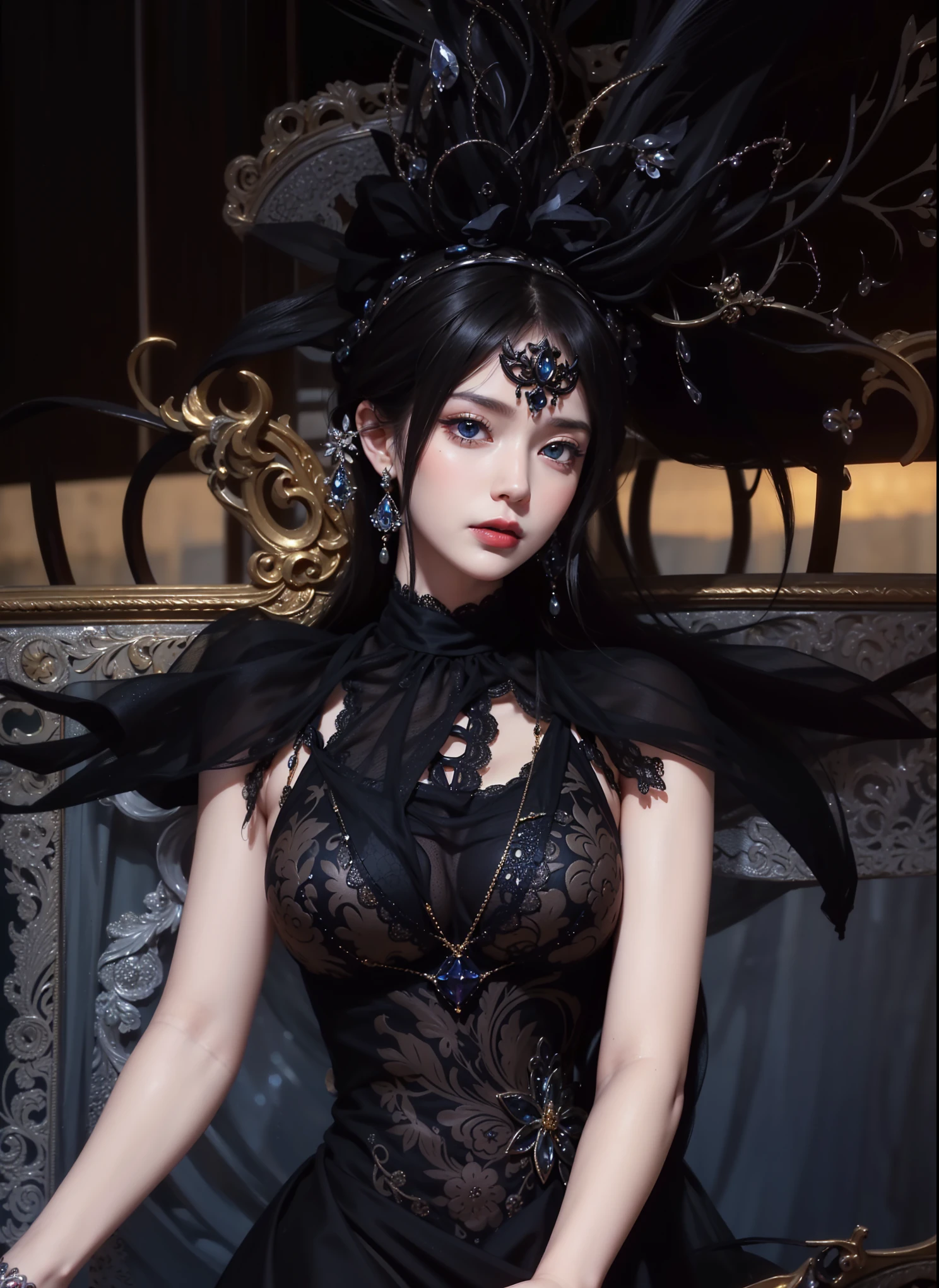 
((masterpiece, best quality)), Delicate face, Love with all your heart, Rich in details, Multiple poses and expressions, Very detailed, depth, Many parts，beautiful girl，Lace，Lace连裤袜，High target heels 1 20-year-old girl, Have a perfect face,  带有许多性感的黑色Lace细节, Legendary Saint, Icons of Saints, The elegant and beautiful female saint shines, Dark Mystery Edition, &#39;crown, Red lips, Thin and beautiful lips, Don't laugh, shut your mouth , Characters created by Carol Buck and Pino Deheny, Intricate details, Detailed background, Very detailed,(Flawless face: 1.9),  (Big round eyes，Delicate and beautiful makeup: 1.8), Exquisite makeup, Collect income, Mysterious Makeup, bracelet, bangs and dyed light blonde, Upper Body , (Saints on the body): 1.8), Drooping arms, Invisible Hand, Vivid realism,, High target resolution, Timeless art fiction of the best quality, 最好的photo, Super cool 8K, 8K picture quality, Surrealism, 最好的現實生活photo, Art goddess photo,  The most realistic color scheme, 最好的photo color, masterpiece, Hair accessories, necklace, Jewelry, Pretty Face, Brand effect, 真实photo, Dark Studio, pink details: High target, DS White, Light , Soft Light, High target quality, Light, frank, photo , High target resolution, 4k picture quality, Super 8K, Bokeh, Light滑锋利, 10 times more pixels, Sexy goddess, Sexy goddess, beautiful eyes((masterpiece, best quality, high resolution, Extremely detailed),(beautiful and aesthetic:1.2), 1 female, aldult, Perfect body, Wavy brunette hair, Green Eyes, High short ponytail, Handsome, Detailed eyes and face, Oversized long shirt, Converse sneakers, Prime Time, Flower Field, Intricate details, Pregnant 