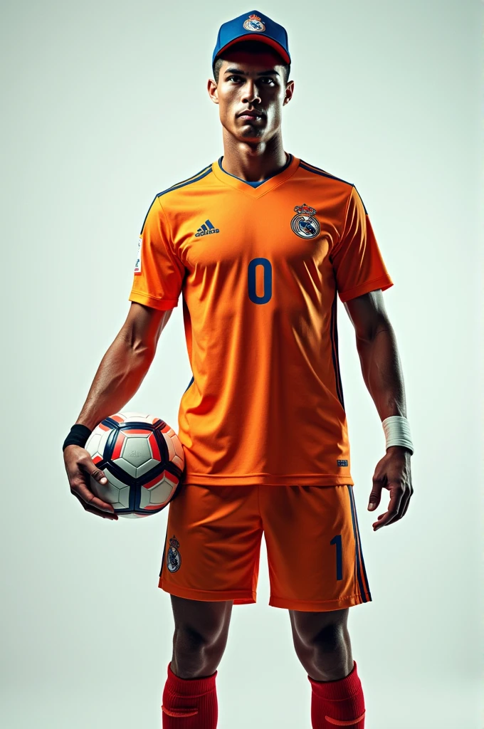 Orange and black t-shirt with grey details for law school inspired by the Real Madrid alternative shirt