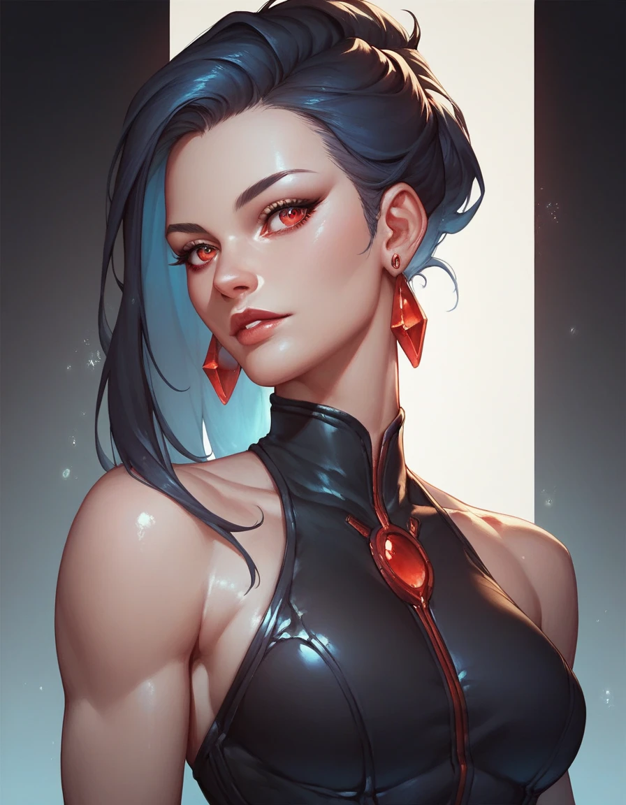 cat eyes,Cyan armor,short hairs,Red-blue clouds,sharp talons,A cyclone that surrounds the body,Gaze ahead,Lying body,Dim light,There are red lines on the outside of the arms