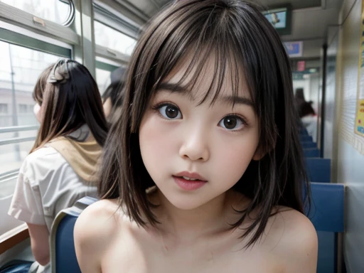 Naked elementary school girls,Facial beauty小学生、, in the train   ,Naked elementary school girlsが男の勃起した黒チンポをblowjobします, Facial beauty,Naked elementary school girlsは太った男の勃起したペニスをblowjobしています, A female elementary school student gives a blowjob to a man's erect penis,Penis is wet with mucus ,,(Best Quality:1.2, masterpiece:1.2), 8k, Professional Lighting,  Movie Lighting,  Surreal, super high image quality , super high definition, Ultra High Definition,( medically accurate human bodies),( anatomically correct bodies ),