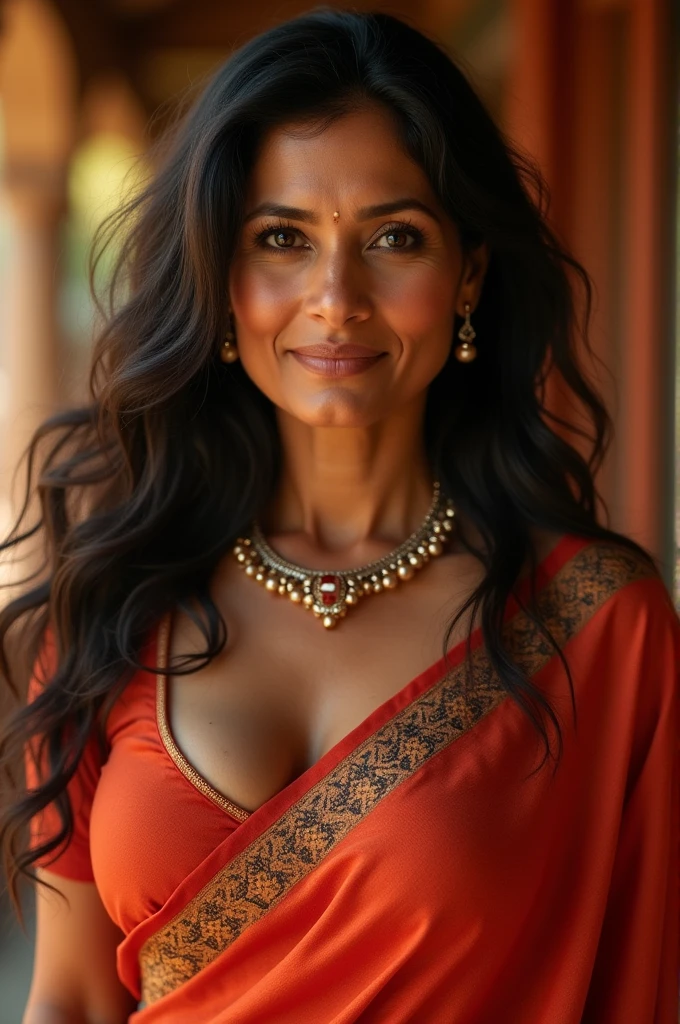 Indian maure mom 50 age in bra