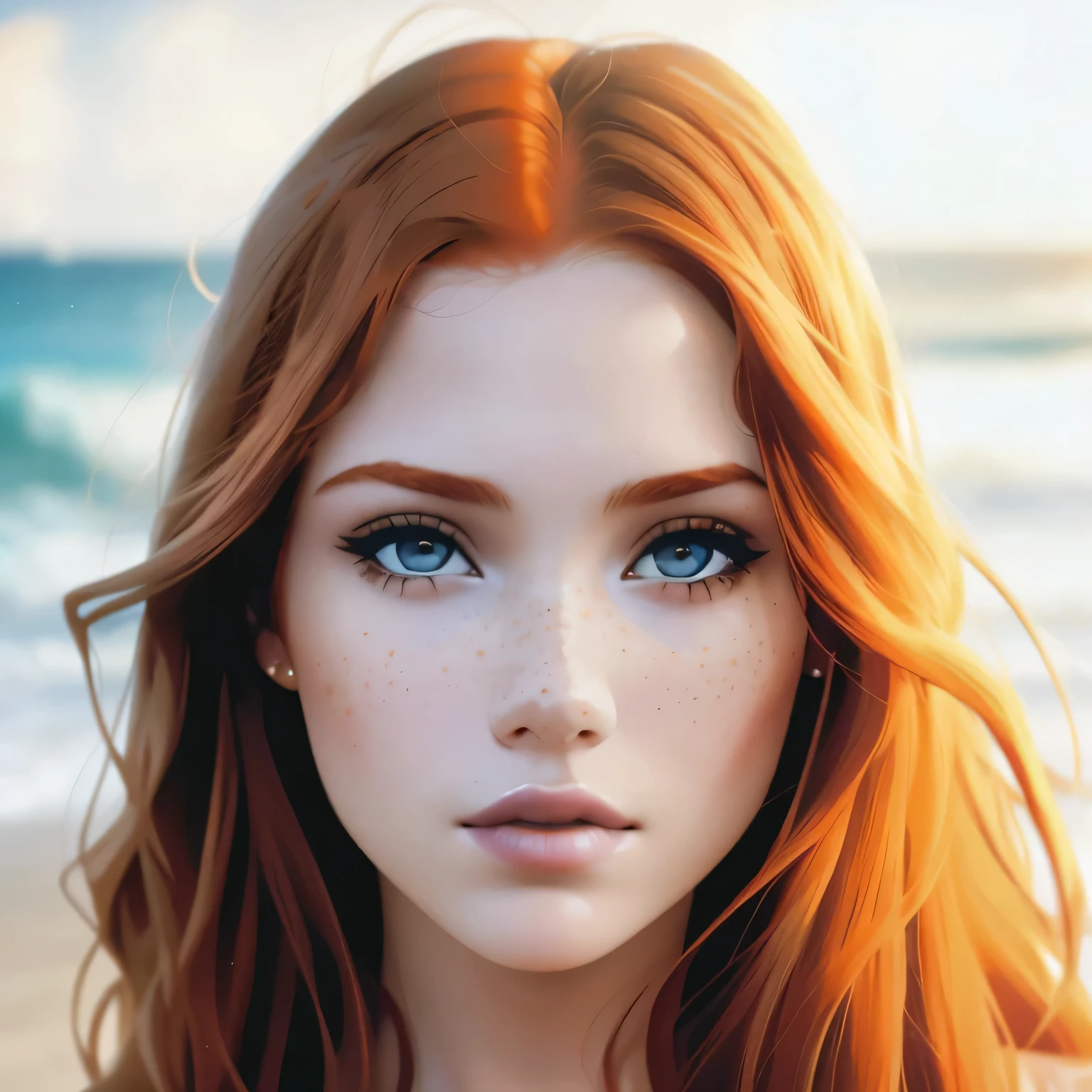 1girl in, age21, Madelaine Petsch, photo of perfect woman, 5'3", Solo, Aesthetic artwork, (irish redhead, wavy ginger hair, shoulder length ginger hair:1.25), (some small freckles, pale skin).