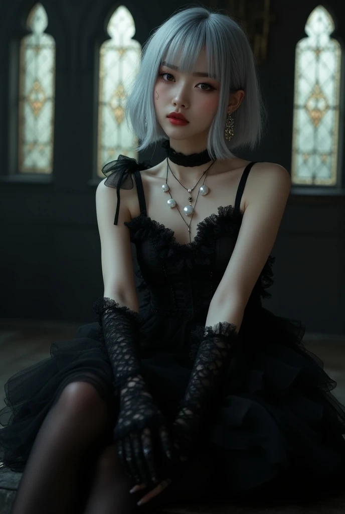 Araffe boy with purple hair and white dress, 1 7 Years Old - Gothic Anime Boy, Cruel Korean Gothic Boy, Pale Ghost Boy, pale porcelain white skin, Gothic horror atmosphere, Pale Gothic beauty, Fairycore, Gapmoe Yandere Grimdark, e-boy, E - Boy, Gothic aesthetics