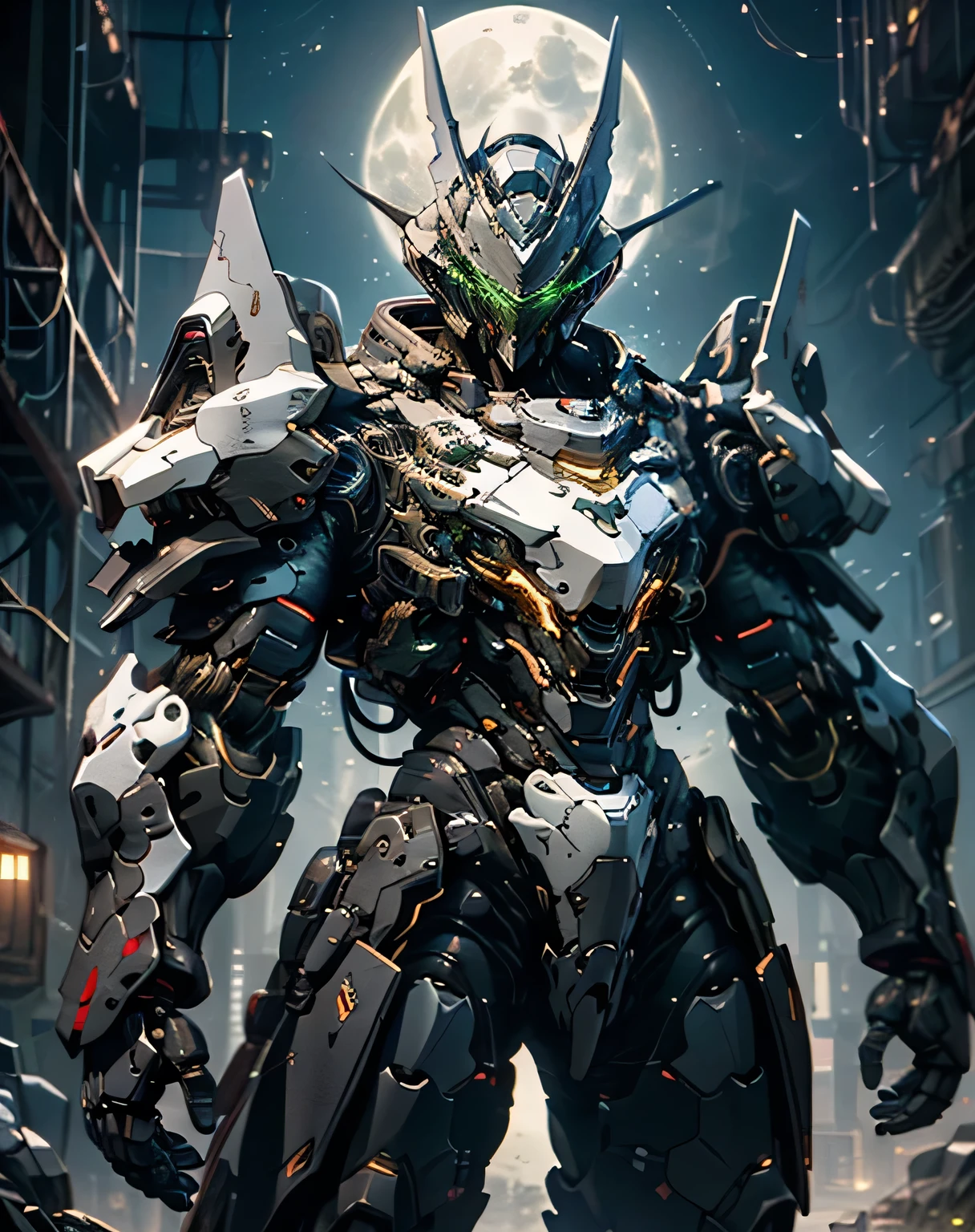 red robot, rendered in Unreal Engine 5 , Black Octane Rendering, Super detailed with octane rendering , rendered with 8K Unreal Engine , rendered with Unreal Engine 6 , ((Streamlined red armor )), high detail iconic characters , 8k octane rendering photorealistic , Unreal Engine 5 Render , rendered with Unreal Engine 5 , metallic, My eyes are glowing green, ((Big full moon, moonlight)), EdobLandscapeAlpha, (32K, Ultra High Definition), Nijimecha