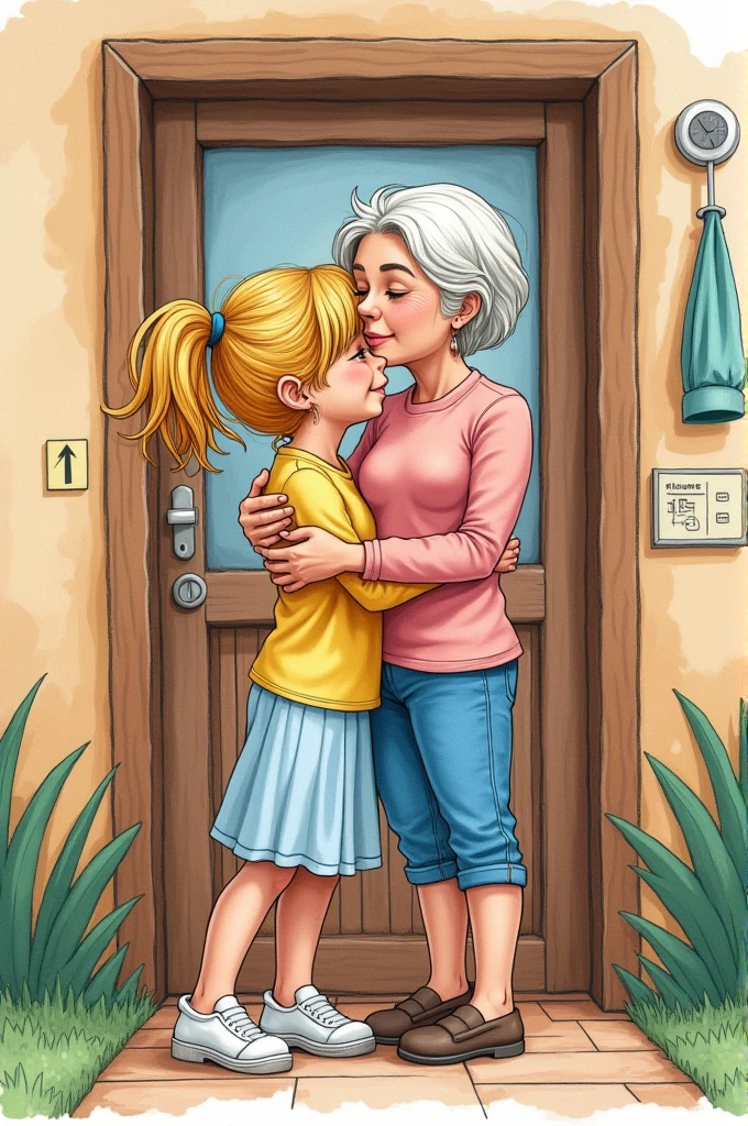 1girl, sexy 12yearold blonde cheerleader is in her underwear and is kissing her wrinkly 98yearold grandpa. 1 old man. grandpa. kissing.
